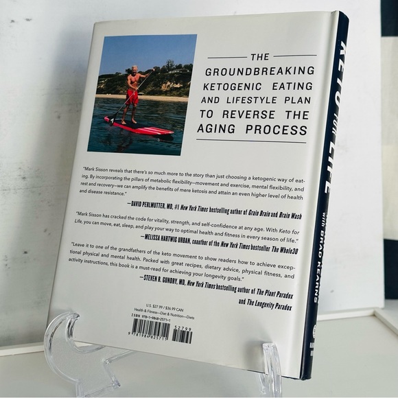 NEW Keto For Life Mark Sisson Hardcover Health Wellness Cookbook Book - Picture 12 of 14